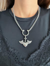 Heart With Wings Charm Necklace