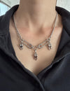 Silver Tooth Charm Necklace