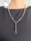 Barbed Wire Edgy Lariat Necklace