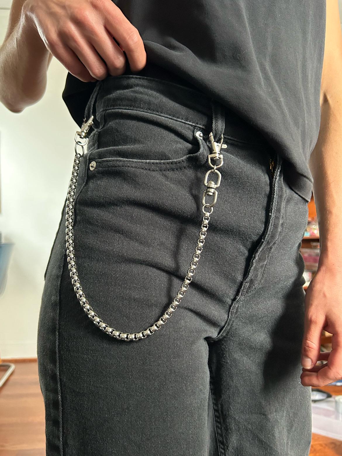 Snake Chain Belt Loop Pants Chain