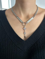 Rhinestone Spike Necklace