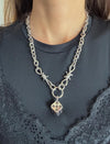 Large Dice with Skulls Necklace