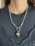 Large Dice with Skulls Necklace