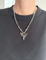 Gothic Angel Vintage Look Charm Necklace