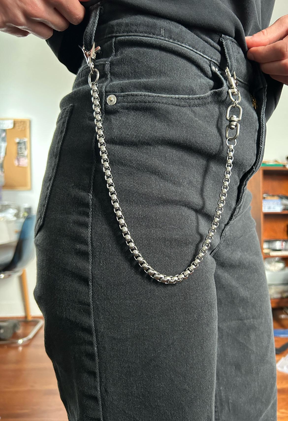 Snake Chain Belt Loop Pants Chain