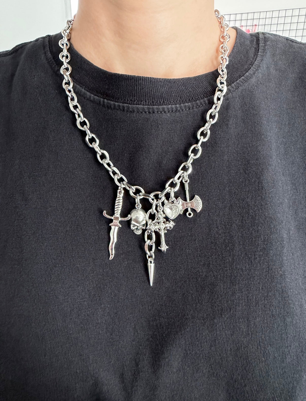 Weapons Horror Charm Necklace