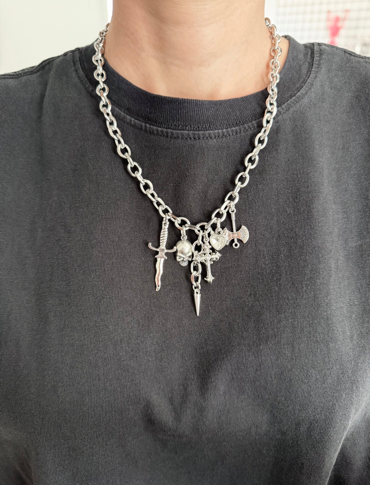Weapons Horror Charm Necklace