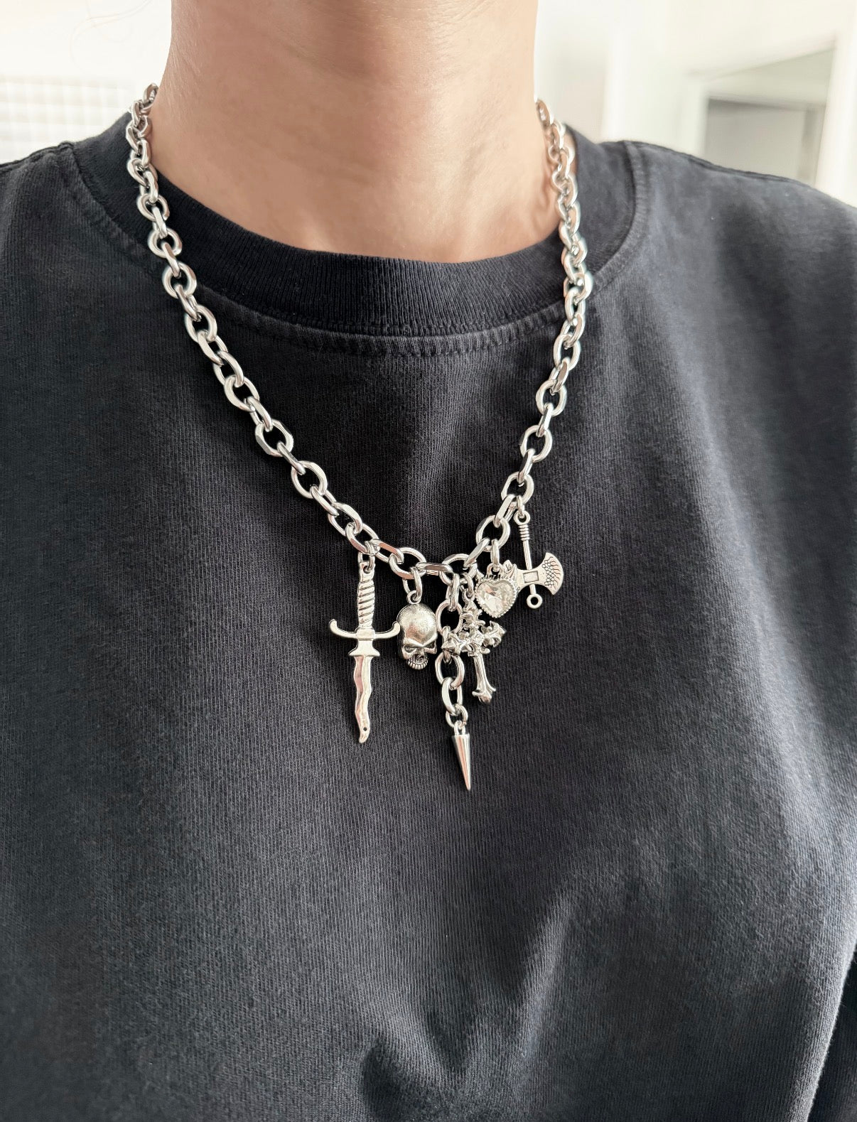 Weapons Horror Charm Necklace