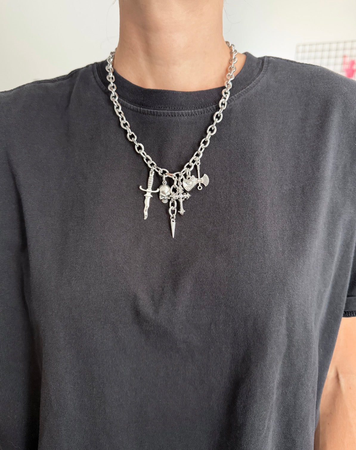 Weapons Horror Charm Necklace