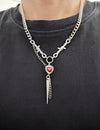 Scarlet Spike Necklace