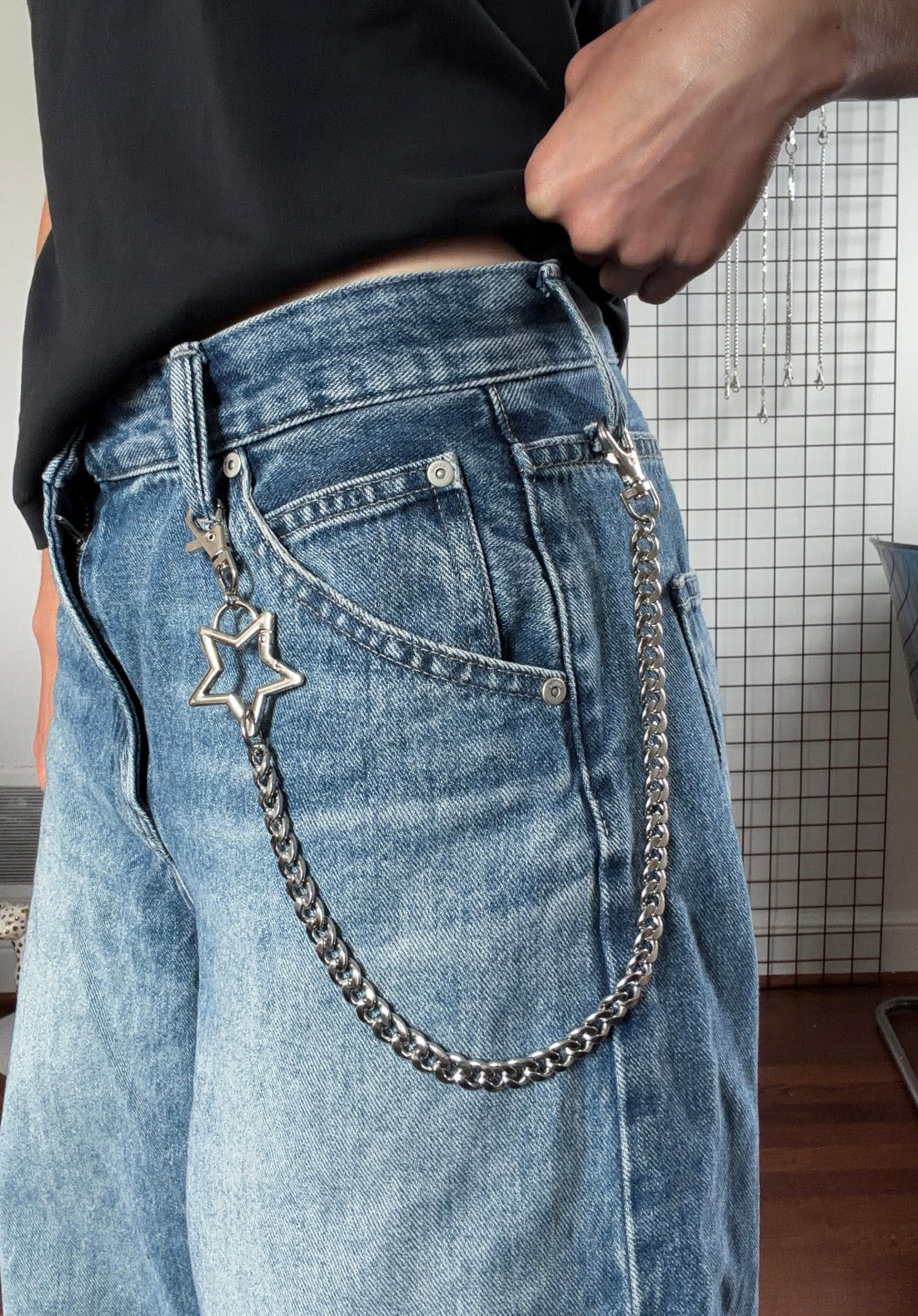 Star Carabiner Pants Chain