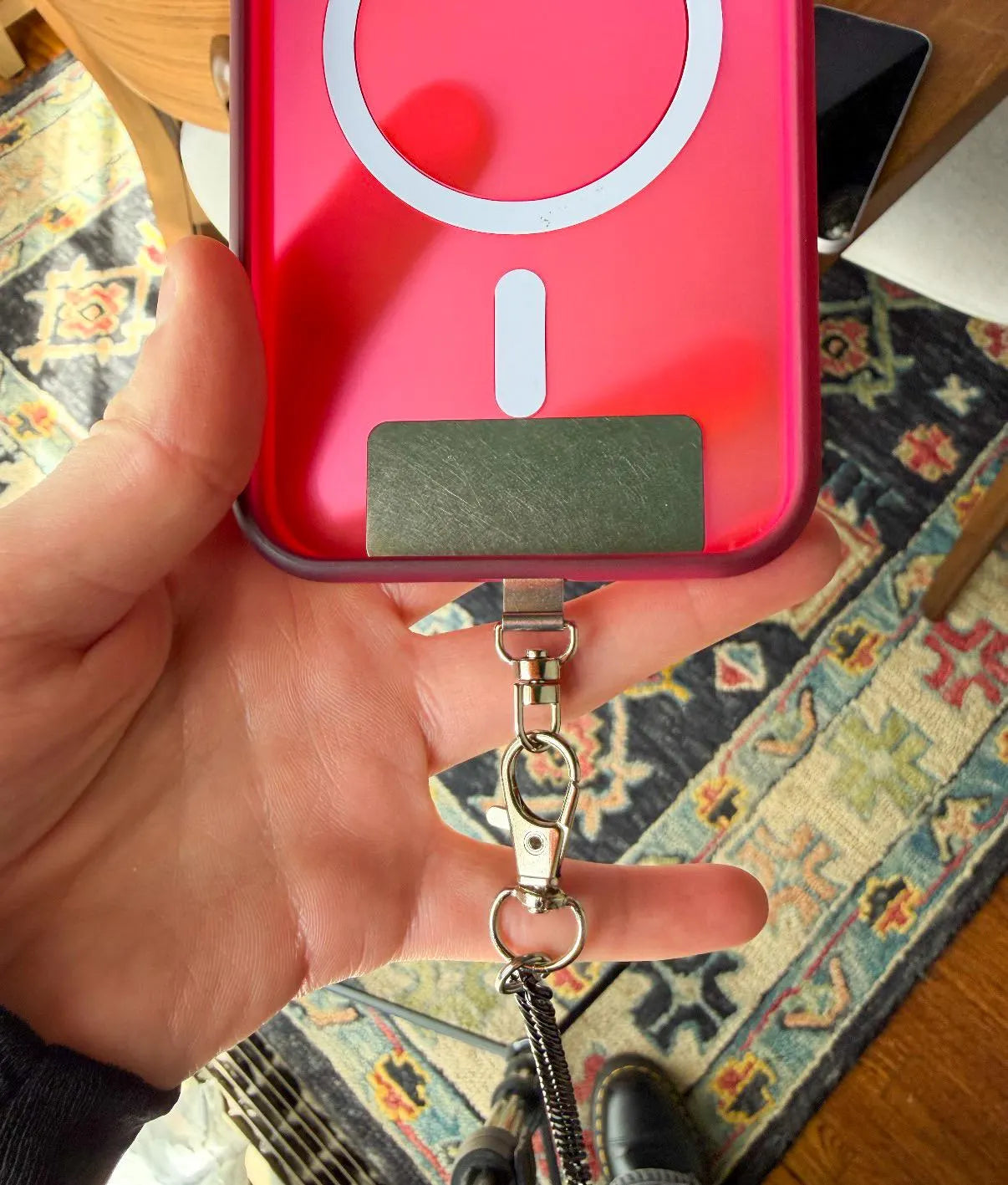 Black Phone Chain For Belt Loops