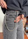 Industrial Curb Chain Belt Loop Pants Chain