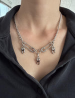Silver Tooth Charm Necklace