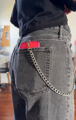 Silver Phone Chain For Belt Loops